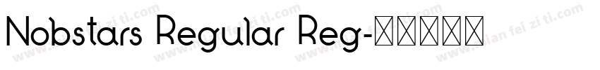 Nobstars Regular Reg字体转换